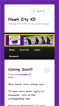 Mobile Screenshot of hawkcityk9.com