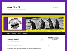 Tablet Screenshot of hawkcityk9.com